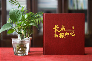 油田領導工作記錄相冊設計樣冊-中國石油紀念冊
